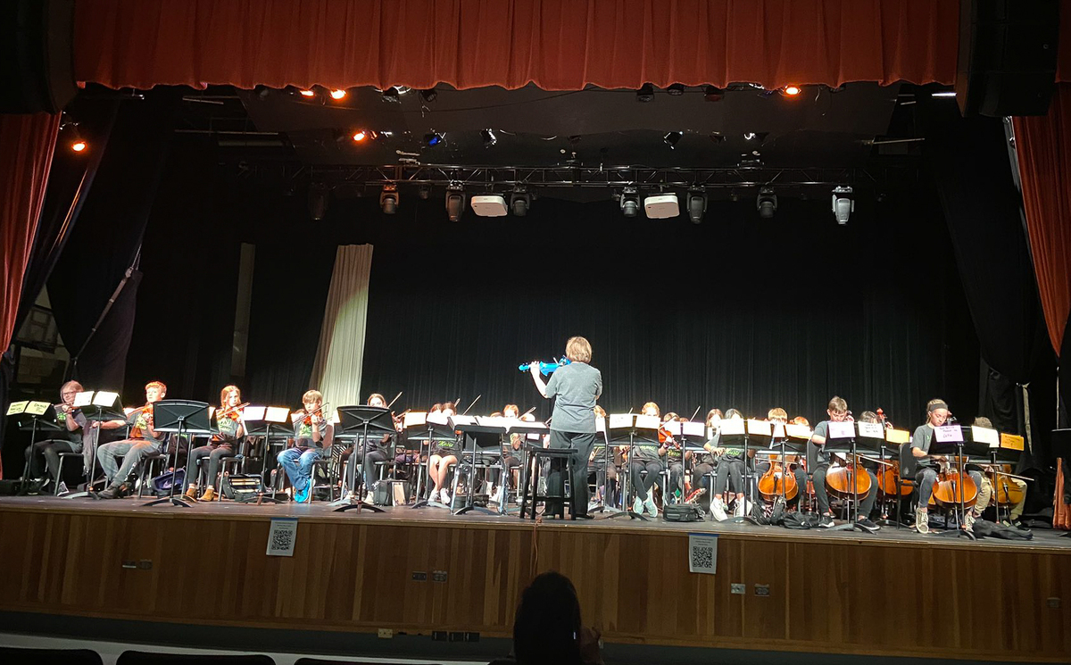 Summit students perform in a strings concert